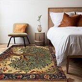 preiswerte Wohn- und Schlafzimmerteppiche-Baum des Lebens, Vintage-Boho-Teppich, Küchenmatte, rutschfeste, ölbeständige Bodenmatte, Wohnzimmerteppich, Innen- und Außenmatte, Schlafzimmerdekoration, Badezimmermatte, Eingangsteppich, Fußmatte