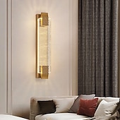 abordables Apliques de pared para interior-LED Crystal Wall Sconce 40/50/60/70cm Bedside Night Light, Cordless Modern Indoor Wall Light, Dimmable Wall Sconces Lighting Brass Wall Light for Bathroom Hallway Kitchen Mirror 110-120V