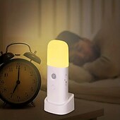cheap Sensor Night Lights-LED Motion Sensor Night Light USB Rechargeable Dimmable LED Light Portable Motion Activated Night Lamp For Living Room Bedroom Hallway Lighting