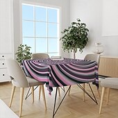 cheap Tablecloth-Whirlpool Print Rectangle Tablecloth Waterproof Rectangular Table Cloth  for Kitchen Dining