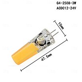 abordables Ampoules LED double broche-Ampoules LED G4 à deux broches 3 W équivalent à une ampoule de 30 watts AC DC 12 V-24 V 3000 K blanc chaud/6000 K blanc ou sous l&#039;armoire, plafonniers, bateaux, camping-car, éclairage paysager