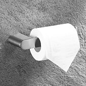 cheap Towel Bars-Bathroom Accessory Set Wall Mounted Brushed Stainless Steel Include Robe Hook Towel Bar Toilet Paper Holder with Mobile Phone Storage Shelf Towel Holder and Roll Paper Shelf 1or 3pcs