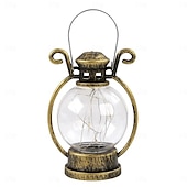 economico Luci decorative Ramadan-Ramadan Silver Line lampada a candela elettronica palmare piccola lampada a cavallo lampada a olio retrò piccola lampada decorativa per feste di festival 1pz