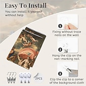 halpa Keskiaikainen seinävaate-Taide keskiaikainen renessanssi seinävaate keskiajan seinätaulu suuri seinävaate muraali koriste valokuvatausta peitto verho koti makuuhuone olohuoneen sisustus