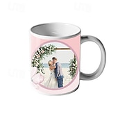 זול מתנת חתונה-פינת קפה עם תמונה מותאמת אישית - מתנת חתונה עבור זוגות מתנת חג המולד למשפחה ספלים מקרמיקה 11oz