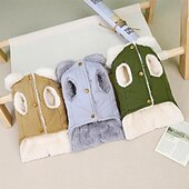 ieftine paltoane-Câini Pisici Haine Σακάκι stil minimalist Iarnă Respirabil Απαλό Lavabil Comfortabil Gros Zilnice Casul / Zilnic Sfârșit de săptămână Mers Îmbrăcăminte pentru câini for Pisica Câine Husky Labrador