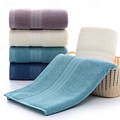 cheap Towels-100% Cotton Soft And Absorbent Solid Color Hand Towel Or Face Towel For Home Bathroom