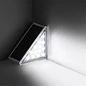 abordables Éclairage paysager-Lampe de marche solaire étanche IP67 pour l&#039;extérieur, éclairage d&#039;escalier extérieur, conception de lentilles LED, lumière d&#039;escalier antivol super brillante, éclairage de décoration pour jardin,