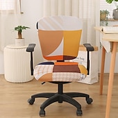 olcso Irodai szék borítója-irodai szék huzat számítógép íróasztal szék huzatok sztreccs spandex pormentes univerzális osztott forgó forgó szék huzatvédő 2 db-os készlet,irodai ajándék nőknek férfiaknak