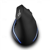 cheap Mice-ZELOTES F-35 Wireless 2.4GHz Rechargeable Vertical Mice 6 Buttons 2400 DPI Adjustable Ergonomic Optical Gaming Computer Mouse