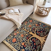 preiswerte Wohn- und Schlafzimmerteppiche-Baum des Lebens, Vintage-Boho-Teppich, Küchenmatte, rutschfeste, ölbeständige Bodenmatte, Wohnzimmerteppich, Innen- und Außenmatte, Schlafzimmerdekoration, Badezimmermatte, Eingangsteppich, Fußmatte