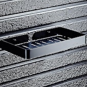 preiswerte Badezimmerregale-Duschregal Seifenschalenhalter Edelstahl Badezimmer Einzelregal hohl modern Wandmontage 1Stk