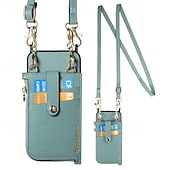 זול נרתיקים לאייפון-טלפון מגן עבור אייפון 16 iPhone 15 Pro Max iPhone 14 13 12 Pro Max Plus מארז כרטיס ארנק ניתן לניתוק רוכסן עם שרוך לב רטרו TPU עור PU