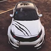 voordelige Autostickers-3 stks auto sticker monster klauw sticker auto kap koplamp decoratieve sticker auto styling ghost klauw kras streep strepen koplamp sticker stickers