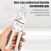 abordables Mejora familiar-Pelacables, alicates multifuncionales para cortar cables afilados con cerradura de metal, utilizados para reparación de electrodomésticos, reparación mecánica, corte de cables de electricista, engarzado, división, bobinado