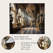 baratos tapeçaria de paisagem-Paisagem castelo pendurado tapeçaria arte da parede grande tapeçaria mural decoração fotografia pano de fundo cobertor cortina casa quarto sala de estar decoração