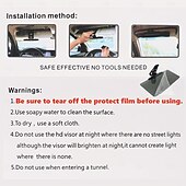 economico Accessori per interni auto-parasole universale per auto antiriflesso &amp; protezione UV per una guida sicura in qualsiasi momento parasole parasole polarizzato universale