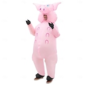 abordables Déguisements pour hommes-Cochon Costume de carnaval Costume Gonflable Déguisements drôles Costumes de famille de groupe d&#039;Halloween Adulte Homme Femme Déguisement drôle Utilisation Soirée Mascarade Carnaval Mascarade Costume
