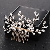 abordables Hair Styling Accessories-Crystal Flower Bridal Hair Comb, Silver Accents, Wedding Hair Comb, Bridal Comb, Hair Comb For Wedding, Bridal Hair Piece, Hair Accessories
