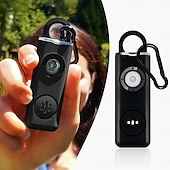 voordelige Persoonlijke bescherming-persoonlijk veiligheidsalarm 130 db zelfverdedigingssirene veiligheid alarm voor vrouwen meisje met sos led licht persoonlijke alarmen sleutelhanger alarm oplaadbare batterij