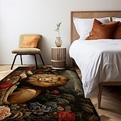 economico Tappeti-Tappetino Per Zona Letto Con Leone, Tappetino Per Cucina, Tappetino Antiscivolo A Prova Di Olio, Tappetino Per Soggiorno, Tappetino Per Interni, Esterni, Arredamento Camera Da Letto, Tappetino Per Il