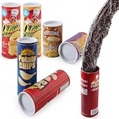cheap Event &amp; Party Supplies-Potato Chips Bouncing Snake April Fool&#039;s Day Gift Spoof Frightened Potato Chip Snake Toy Funny Gift Toy Simulated Snake