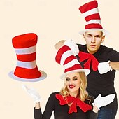 tanie Akcesoria-Kot w kapeluszu Cosplay Kostium Cosplay Rękawiczki Kapelusz Cosplay Kostiumy z filmów for Męskie Damskie Dla dorosłych Karnawał Bal maskowy