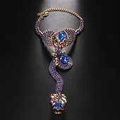 economico Braccialetti-Per donna Braccialetti anello Classico Serpente Con animale Prezioso Di tendenza Oversize Strass Gioielli braccialetto Argento / Oro Per Graduazione Serata