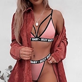 economico Intimo sexy-set bikini sexy a tre punti da donna, abiti da casa