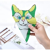 abordables sculptures murales-tentures de fenêtre de chat, attrape-soleil de chat en verre teinté fait à la main, cintre de fenêtre de chat mignon en vitrail furtivement attrape-soleil chat acrylique vitrail cintre de fenêtre de chat pour les amoureux des chats