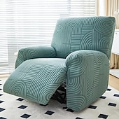 baratos Cadeira Reclinável &amp; Cadeirões-capas de sofá reclináveis jacquard capa de sofá 4 peças conjunto capa de cadeira reclinável, protetor de móveis elástico de elastano capa de sofá macia com fundo elástico