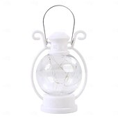 economico Luci decorative Ramadan-Ramadan Silver Line lampada a candela elettronica palmare piccola lampada a cavallo lampada a olio retrò piccola lampada decorativa per feste di festival 1pz