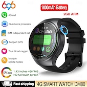 abordables Relojes inteligentes-Reloj inteligente 696 DM80 rastreador de fitness ECG PPG recordatorio de llamada Bluetooth Android iOS IP67 48mm 1.43