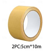 cheap Home Supplies-2PCS Cloth-based Double-Sided Tape: High-Adhesive, Ideal for Wedding Red Carpet, Non-Slip Rug Gripper, Floor Mat Fixation with Strong Glue