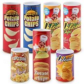 cheap Event &amp; Party Supplies-Potato Chips Bouncing Snake April Fool&#039;s Day Gift Spoof Frightened Potato Chip Snake Toy Funny Gift Toy Simulated Snake
