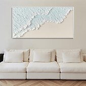 abordables Peintures paysages-peinture à l&#039;huile peinte à la main peintures de mer texturées chaudes faites à la main art océanique moderne peinture sur toile abstraite oeuvre personnalisée cadeaux personnalisés art wabi sabi