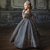 levne Dívčí květinové šaty-Děti Dívčí Květinové dívčí šaty Šaty na párty Pevná barva Bez rukávů Výkon Svatební Párty Síťka Princeznovské Sladký Síťka Do půli lýtek Plášťové šaty Tylové šaty Květinové dívčí šaty Léto Jaro Podzim