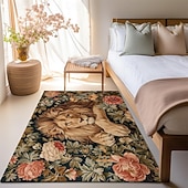 economico Tappeti-Tappetino Per Zona Letto Con Leone, Tappetino Per Cucina, Tappetino Antiscivolo A Prova Di Olio, Tappetino Per Soggiorno, Tappetino Per Interni, Esterni, Arredamento Camera Da Letto, Tappetino Per Il