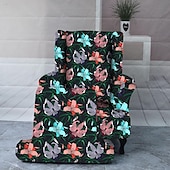 Armchair Slipcovers Stretch Spandex Wingback Chair Covers 2 Pcs Set ,Sofa Slipcover Floral Printed Furniture Protector Couch Soft with Elastic Bottom 18