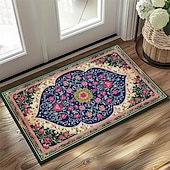 preiswerte Fußmatten-Vintage-Ramadan-Druck, Fußmatte, Fußmatten, waschbare Teppiche, Küchenmatte, rutschfester, ölbeständiger Teppich, Innen- und Außenmatte, Schlafzimmerdekoration, Badezimmermatte, Eingangsteppich
