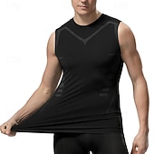 levne Tílka na cvičení-Pánské Bez rukávů Fitness Tank Nádrž Tílka Tričkový Bez rukávů Posilovna Sport Běžné / Denní Prodyšné Měkké Barevné bloky Vodní modrá Světle šedá Sportovní oděvy Polyester Módní Základní