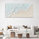 abordables Peintures paysages-peinture à l&#039;huile peinte à la main peintures de mer texturées chaudes faites à la main art océanique moderne peinture sur toile abstraite oeuvre personnalisée cadeaux personnalisés art wabi sabi