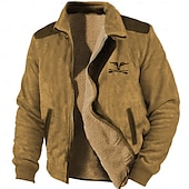 economico Felpe 3D da uomo-Per uomo Pop art Cowboy Felpe Felpa con zip Giacca in pile Soprabiti Manica lunga Felpa Colletto alla coreana Giornaliero Informale Vintage retrò Da mare Per eventi Per uscire Vello Inverno