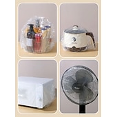 cheap Storage &amp; Organization-Thickened Transparent Dust Cover Universal Kitchen Rice Cooker Air Conditioner Household Appliances Transparent Film Cover Elastic Band Disposable Dust Cover