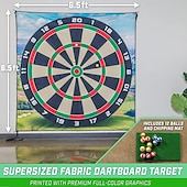 economico Accessori e attrezzatura da golf-Il set da gioco per scheggiature da golf include un tappetino da gioco adesivo da 6x6 piedi, giochi da golf n&#039;stick con palline da golf chip n&#039;stick - bersagli con tappetino per scheggiature