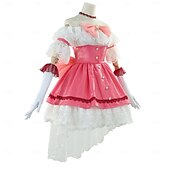 tanie Kostiumy anime-Puella Magi Madoka Magica Kaname Madoka Anime Sukienka Kostium Cosplay Stroje Garnitury cosplay Sukienki Rękawiczki Karnawał Bal maskowy Kostium Na Damskie Dla dziewczynek Dla dorosłych