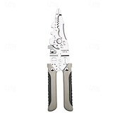 abordables Mejora familiar-Pelacables, alicates multifuncionales para cortar cables afilados con cerradura de metal, utilizados para reparación de electrodomésticos, reparación mecánica, corte de cables de electricista, engarzado, división, bobinado