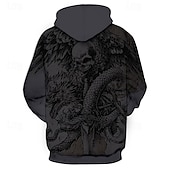 economico felpe 3d da uomo-Per uomo Costumi scheletro Serpente Felpa con cappuccio Felpe Felpa Felpa con cappuccio Manica lunga Felpa con cappuccio Con cappuccio Punk gotico Stampa 3D Feste Per eventi Abbigliamento di strada