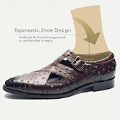 cheap Premium Leather Sandals-Men&#039;s Sandals Leather Shoes Fishermen sandals Leather Italian Full-Grain Cowhide Breathable Comfortable Slip Resistant Lace-up Black Coffee