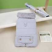 ieftine paltoane-Câini Pisici Haine Σακάκι stil minimalist Iarnă Respirabil Απαλό Lavabil Comfortabil Gros Zilnice Casul / Zilnic Sfârșit de săptămână Mers Îmbrăcăminte pentru câini for Pisica Câine Husky Labrador